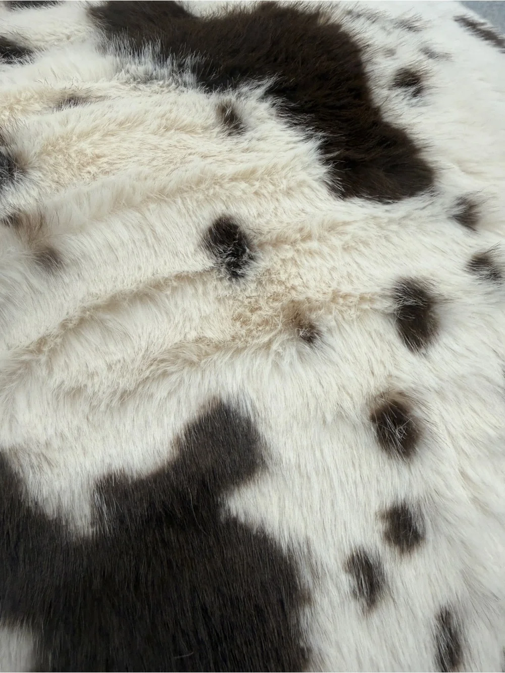 New Soho Loft NYC set 24x24” Plush Faux Cowhide Decorative Throw Pillow